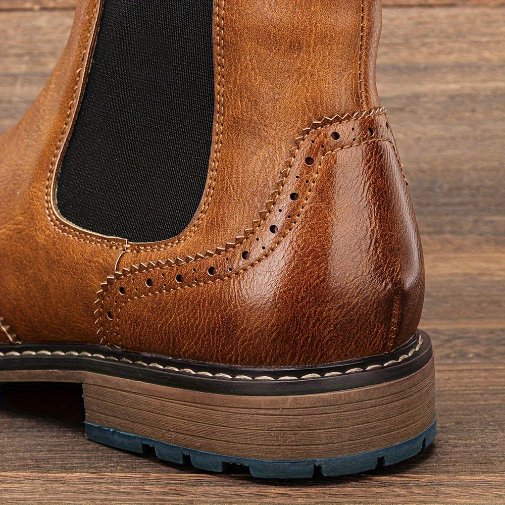 Heritage Style | Cambridge Wingtip Brogue Chelsea Boots