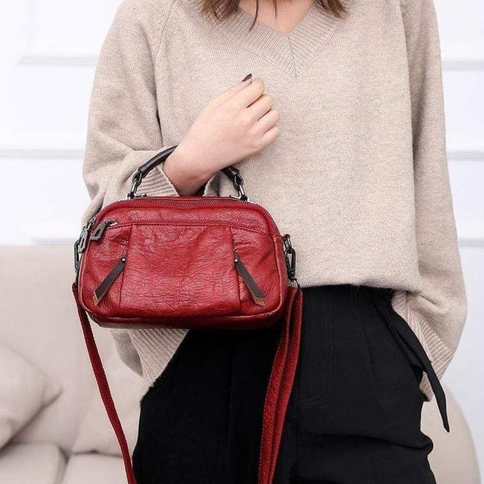 Evie™ - Handmade Multi Pocket Soft Leather Bag