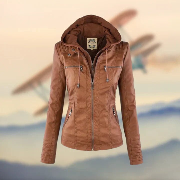 Charlotte™ - Elegant Stylish Leather Jacket