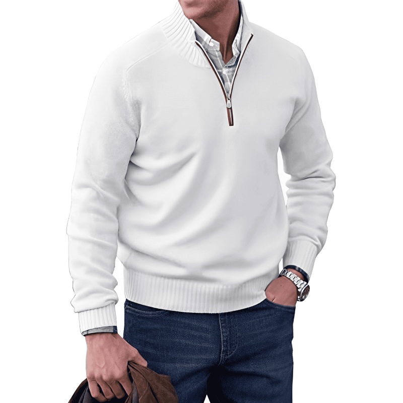 Miles™ - Stylish Cashmere Zipper Sweater