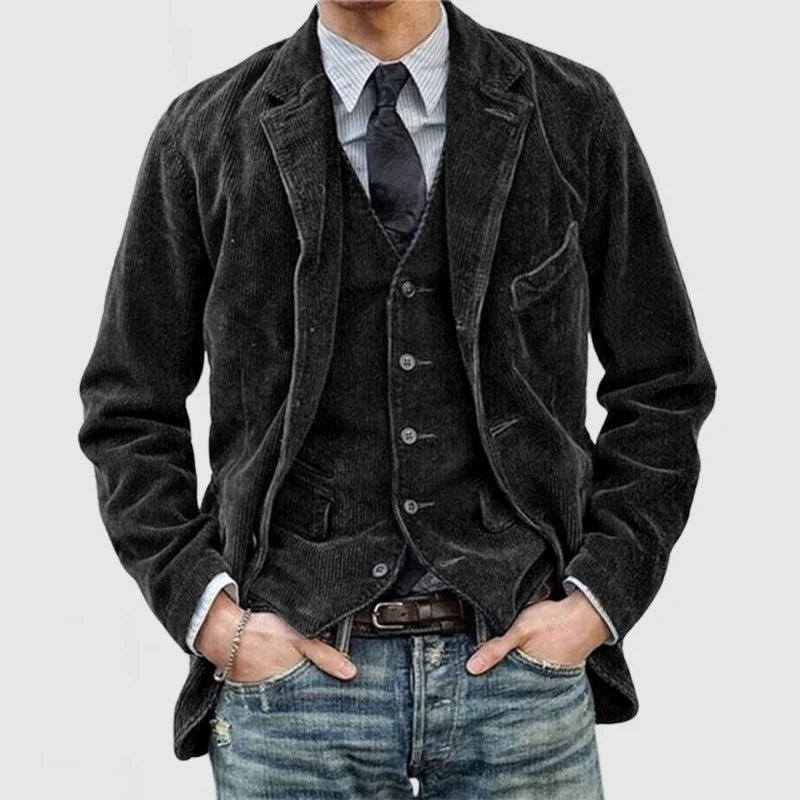 Elliot™ - Stylish Vintage Blazer and Vest Set