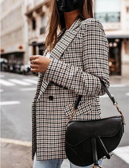 Emily™ - Stylish Checkered Blazer