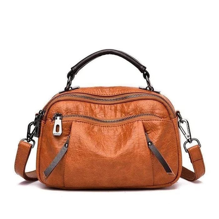 Evie™ - Handmade Multi Pocket Soft Leather Bag