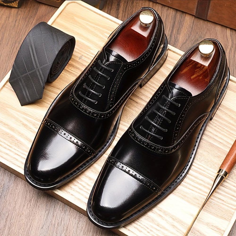 Windsor Cap-Toe Leather Oxford Shoes