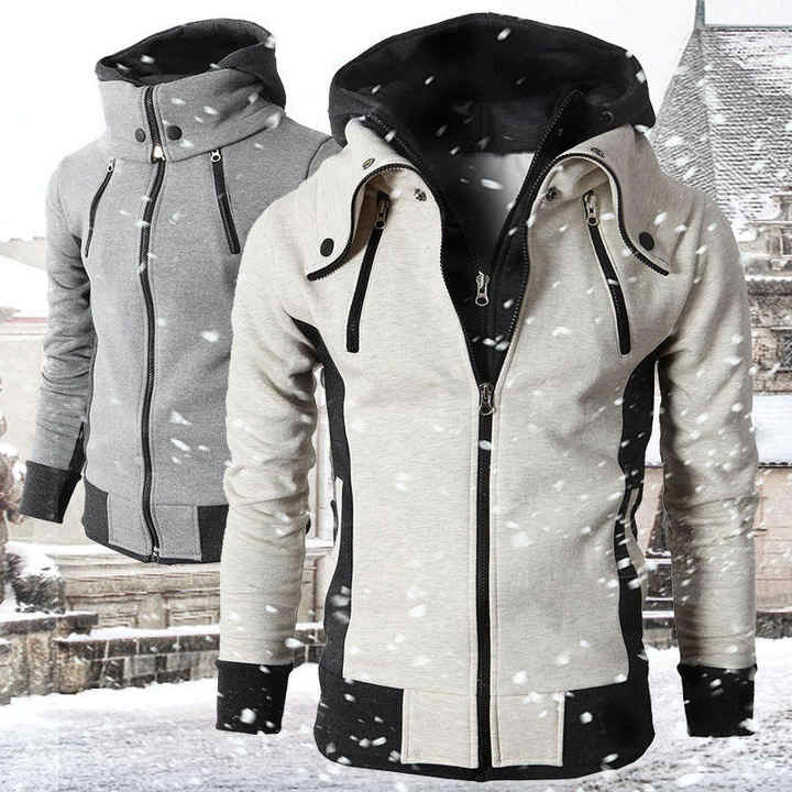 James™ - Stylish Warm Hooded Jacket Zipper