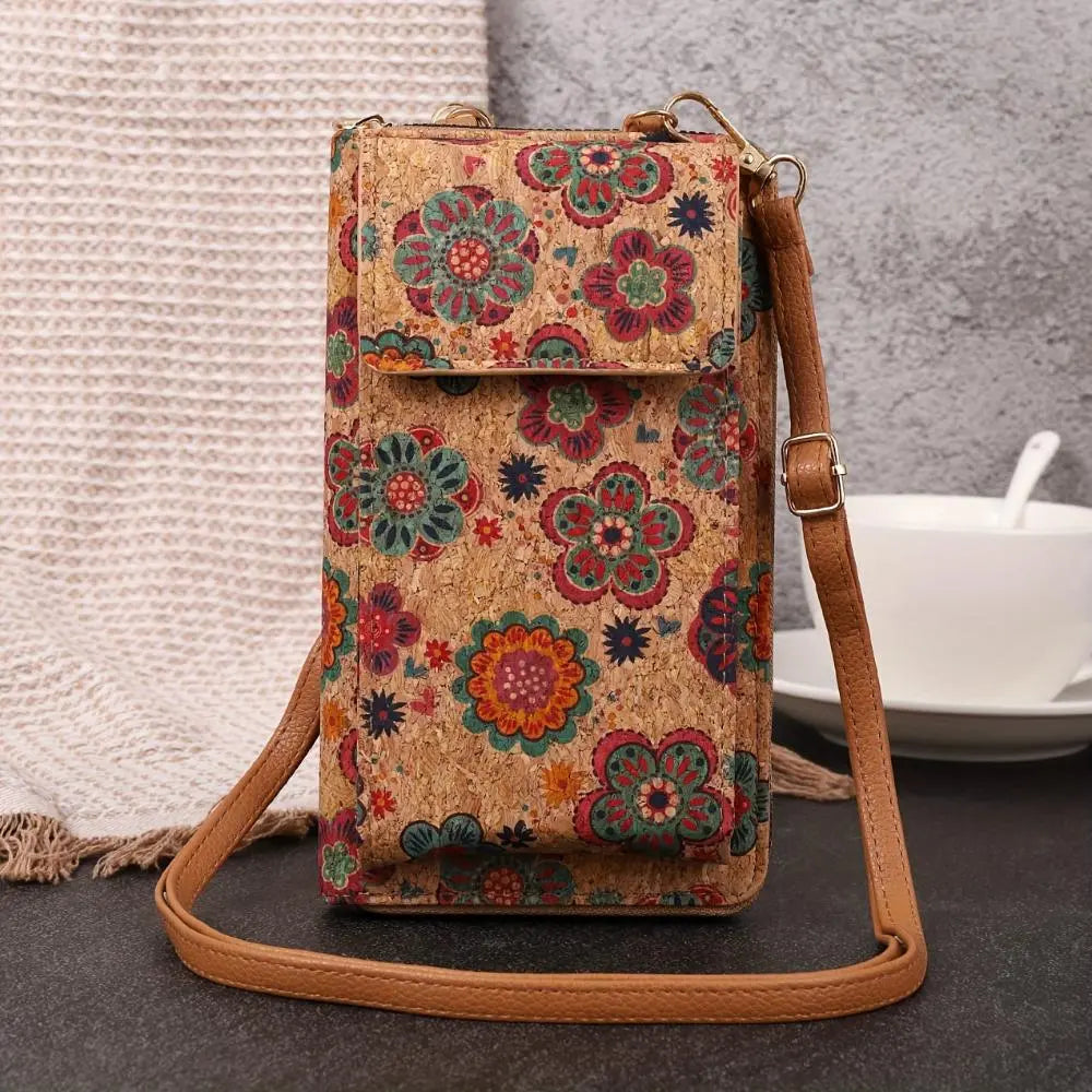 Lila Boho Floral Crossbody Wallet