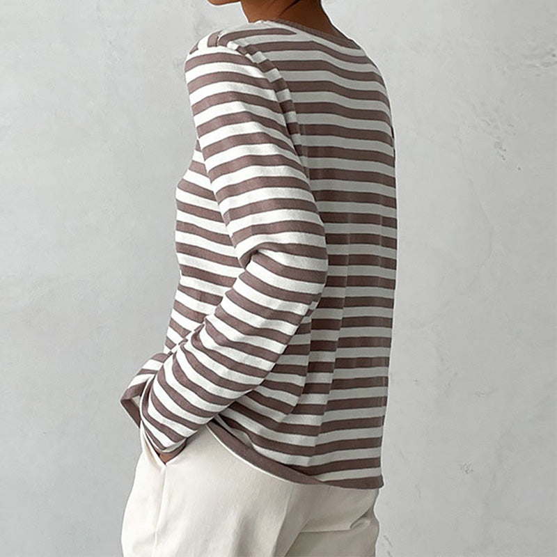 Grace™ - Elegant Striped Shirt