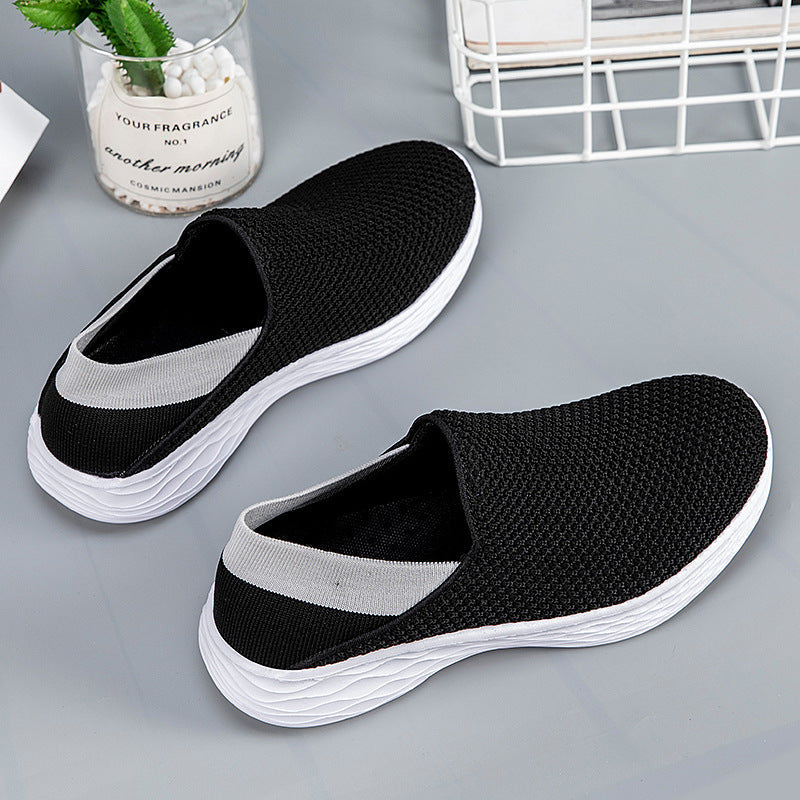 Breathable Flying Woven Soft Sole Slip-On Shoes for Men