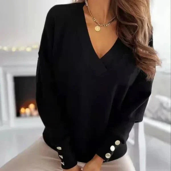 Lina - Stylish V-Neck Sweater