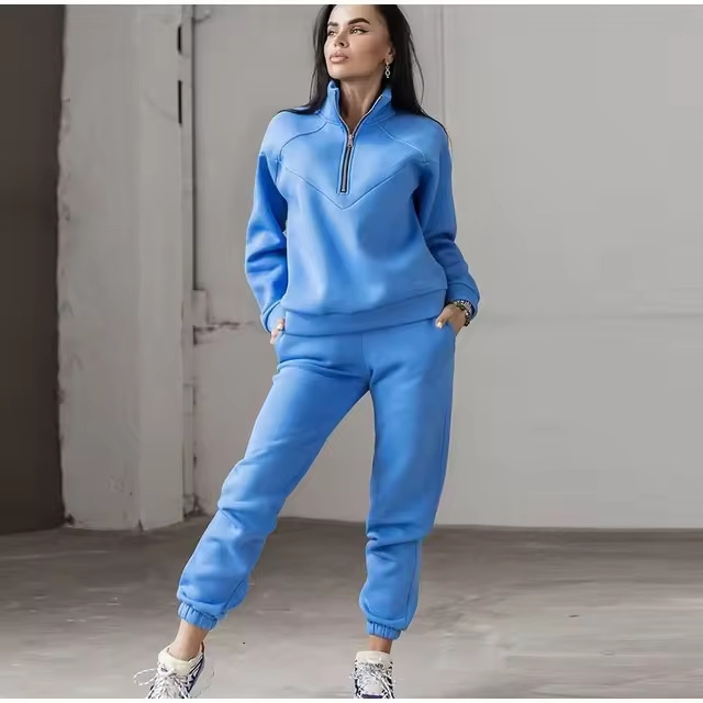 Lily™ - Comfortable Long Sleeve Zipper Tracksuit Set