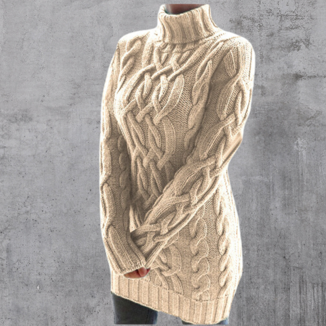 Scarlett™ - Stylish Warm Turtleneck Long Sweater