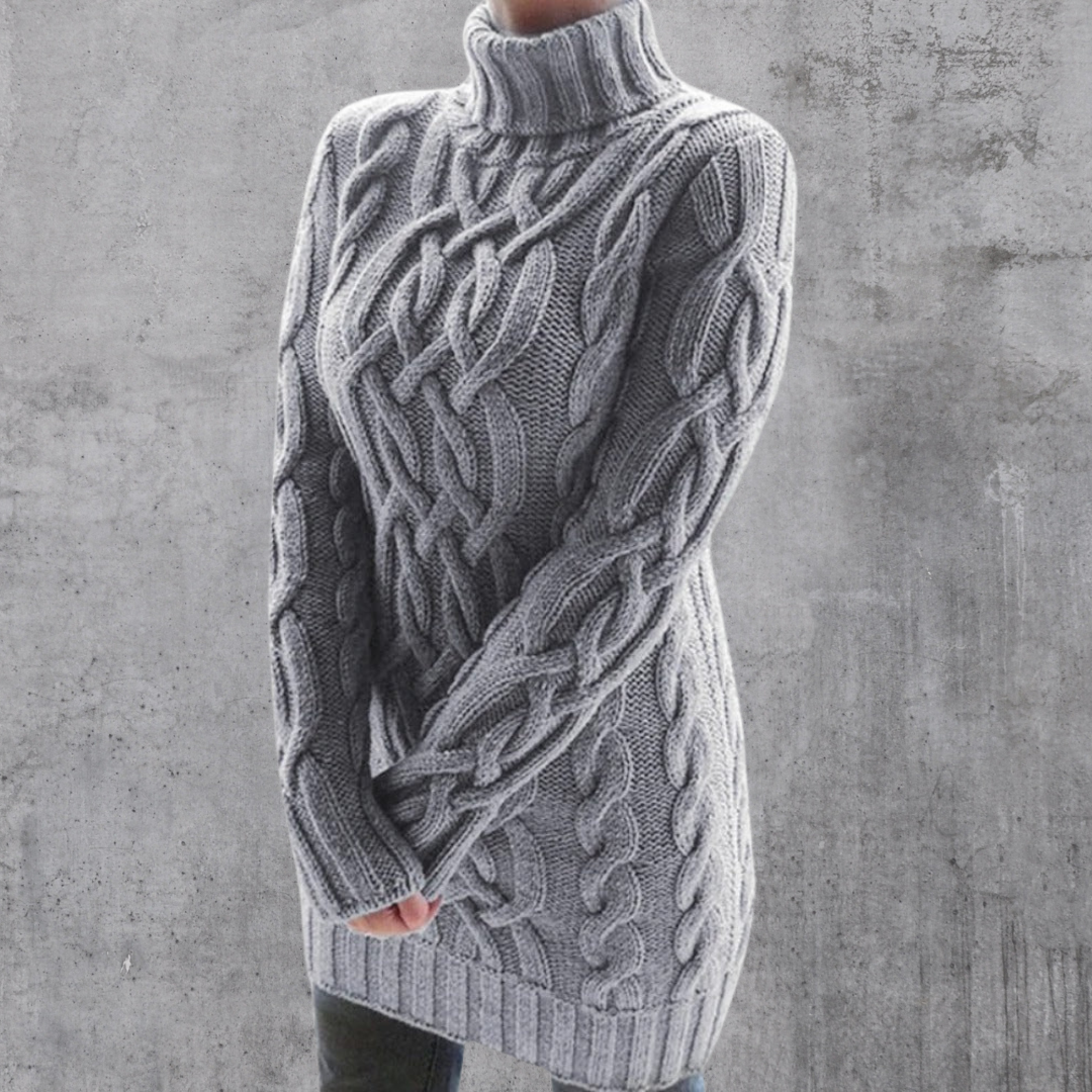 Scarlett™ - Stylish Warm Turtleneck Long Sweater