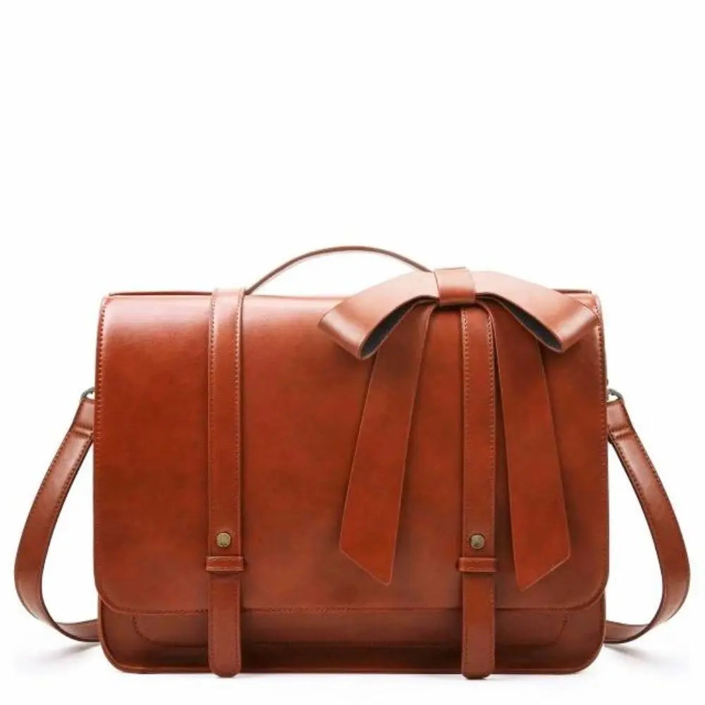 Vintage Bow-Kissed Satchel