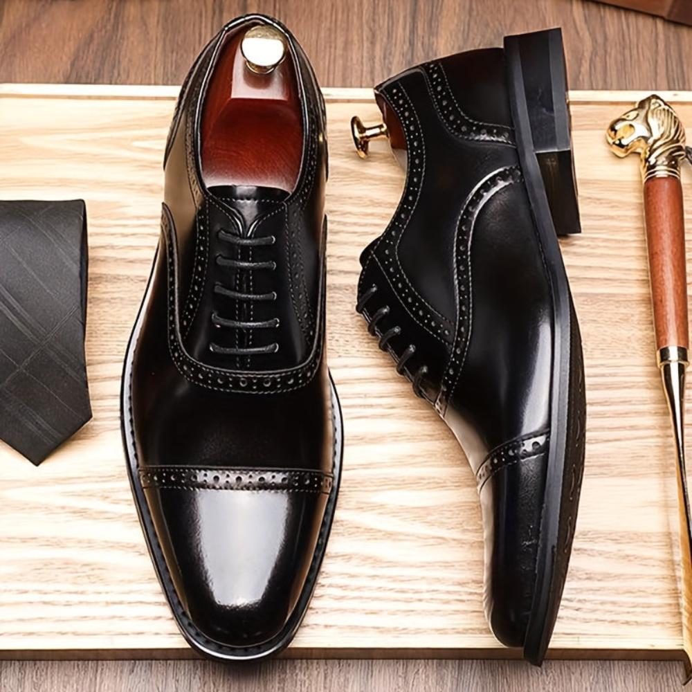 Windsor Cap-Toe Leather Oxford Shoes