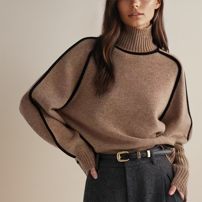 Amelia™ - Cashmere Couture Turtleneck - Comfortable, Oversized Stylish Fit