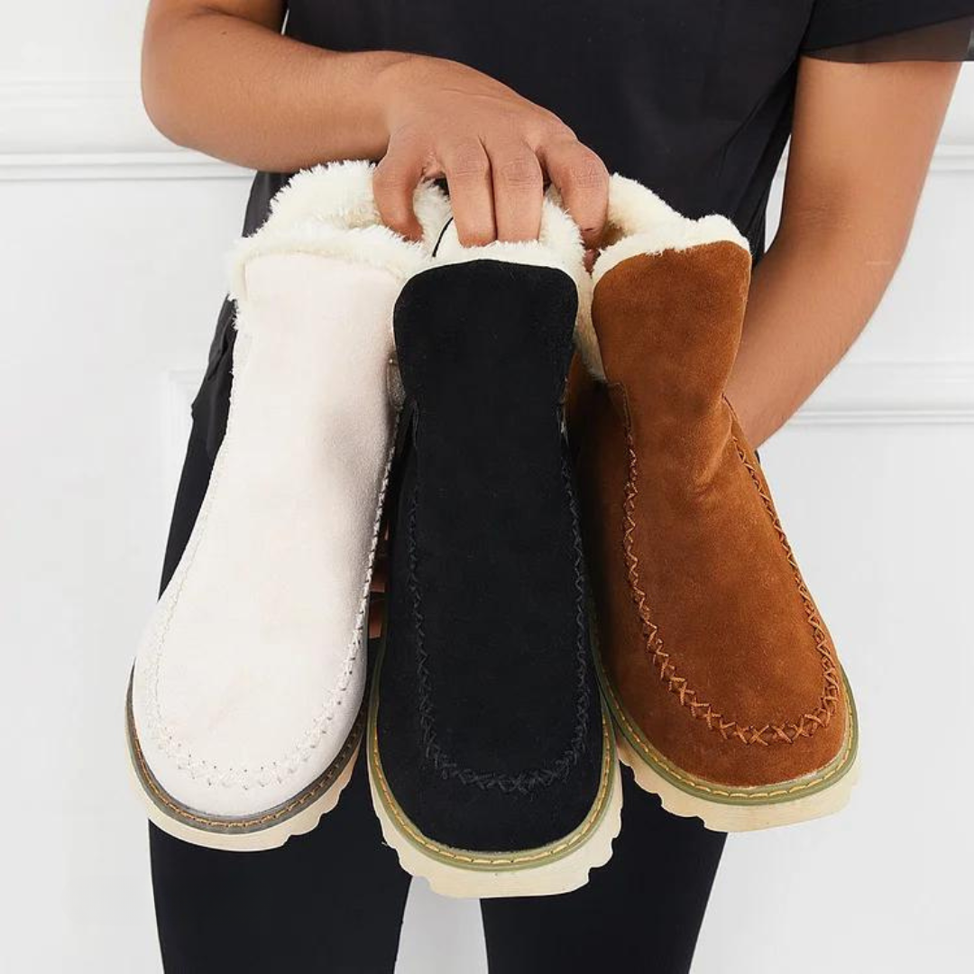 Scarlett™ -  Comfy Fleece Leather Winter Boots