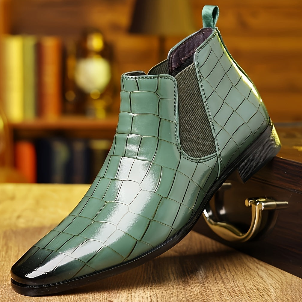 Astor’s Refined Charm | Square-Toe Chelsea Boots