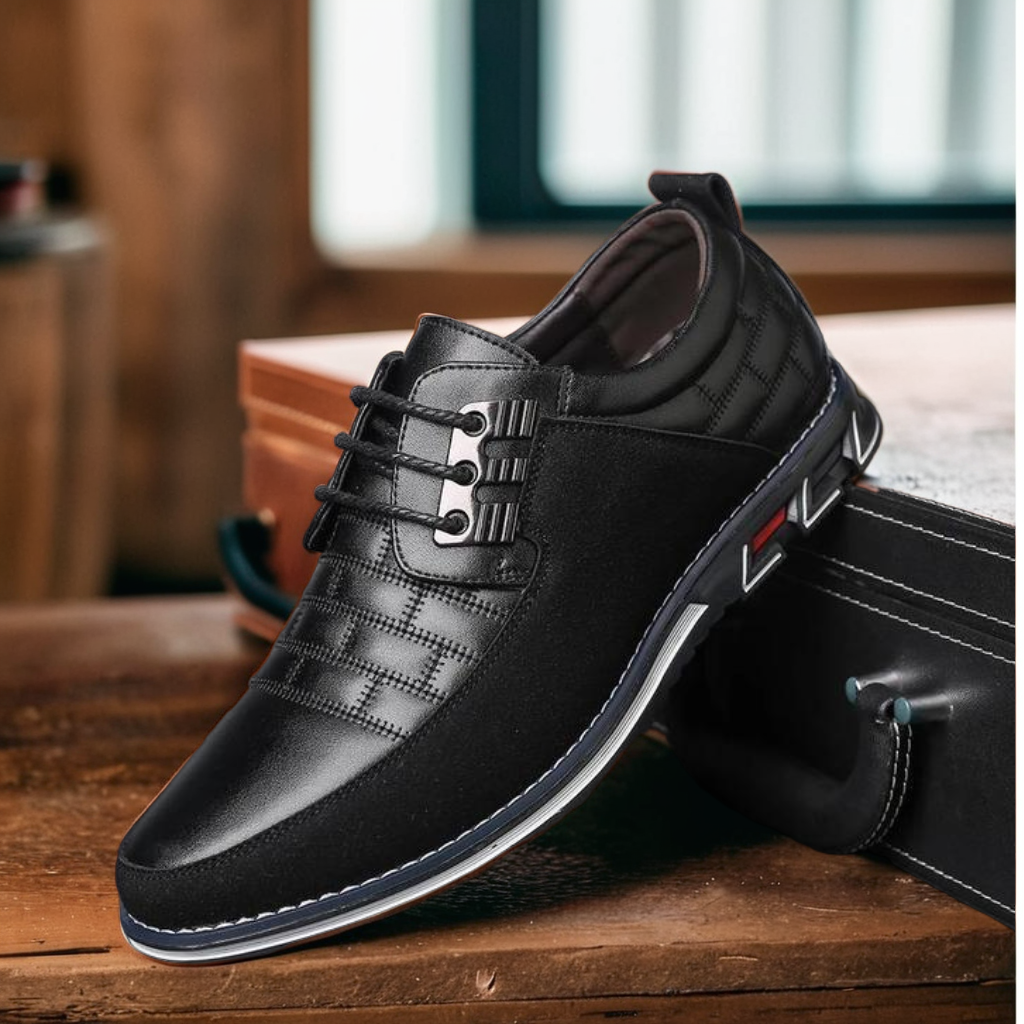 David’s Timeless Touch | Classic Leather Derby Shoes