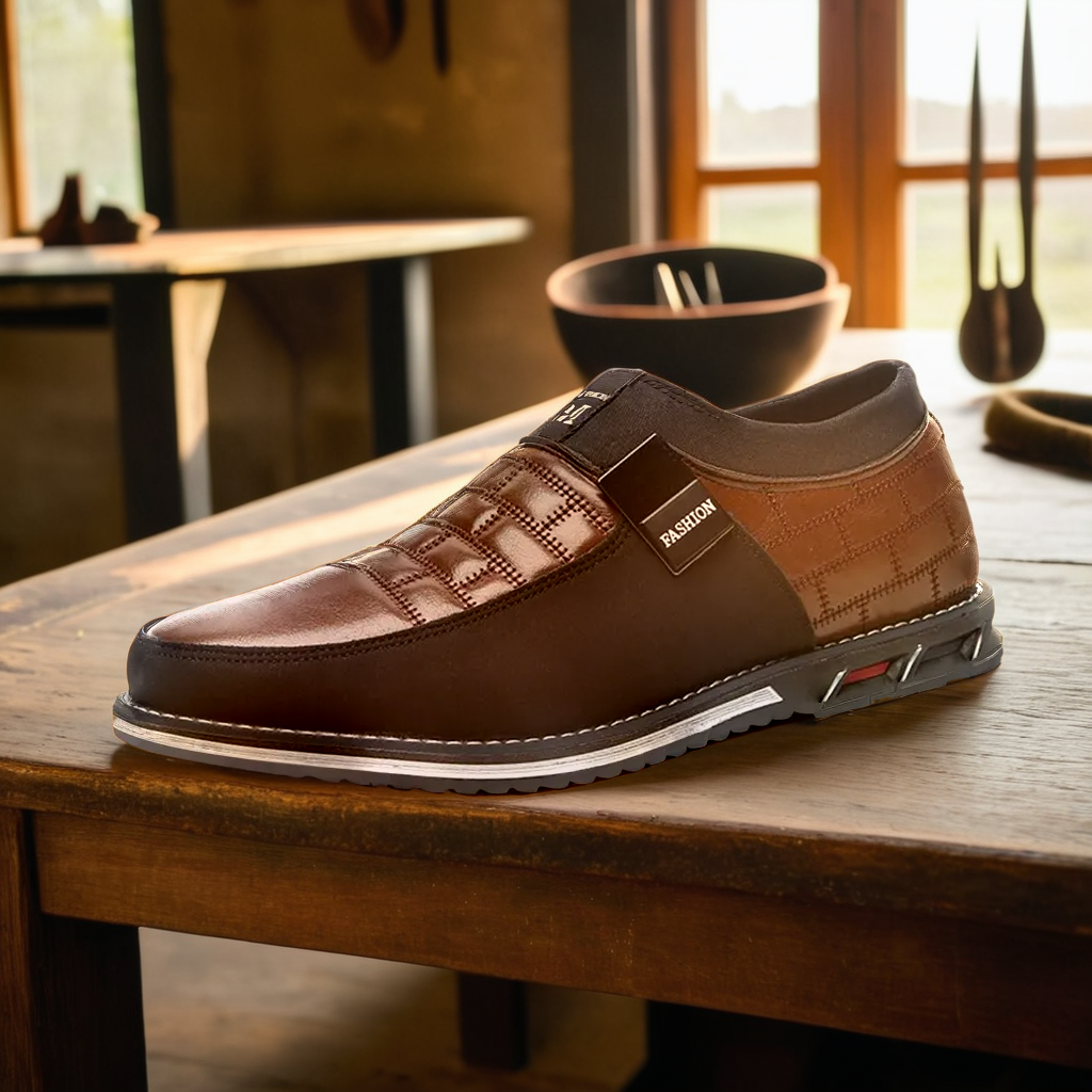 Oxford Derby™ Slip-On | Refined Leather Loafers